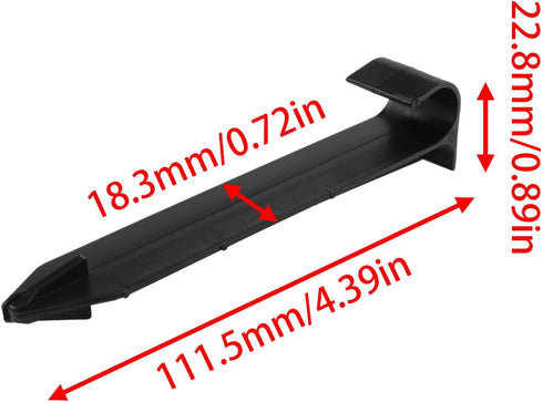 Garden soak hose holds anchor piles Drip irrigation emitter pile Outdoor drip hose support rod fittings black Ideal for robotic mowers -12pcs...